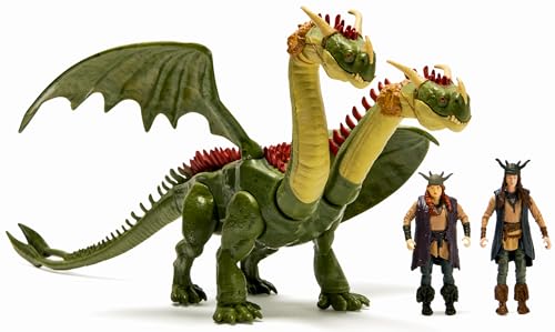 ヒックとドラゴン 2025 実写映画版 スピンマスター ドラゴン & ライダー フィギュア パック ダブル・ジップ with ラフ & タフ ／ 映画 海外 アニメ グッズ 人形 おもちゃ バイキング ジップルバック 双子 [並行輸入品]のサムネイル