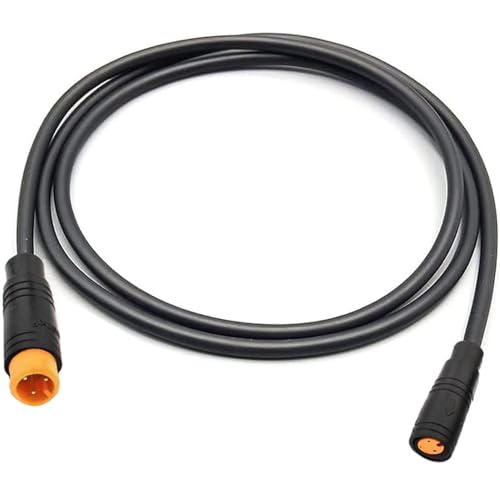 RUNCCI-YUN Elektrofahrrad 3 Pin Verlängerungskabel,Stecker zu Female Elektrofahrrad Kabel 3 Pin wasserdichter Julet Anschluss für elektrisches Fahrrad Licht/Gas/Bremse-150CM
