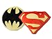 DC Comics Justice League -Batman/Superman Symbol Throw Pillow