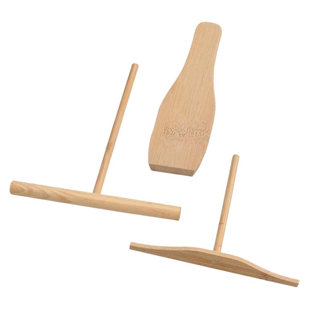 Amazon｜クレープトンボ ヘラ 3点セット 木製 手作りクレープ用パン