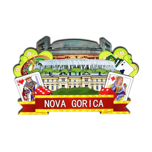Orlaybar Nova Gorica Slovenia magnete decorativo 3D frigorifero città viaggio souvenir regalo turistico artigianale fatto a mano magnete frigorifero decorazione casa -978