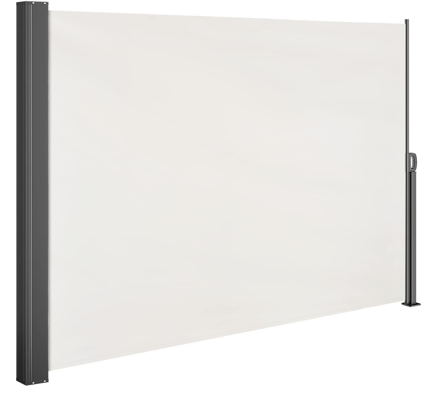 CASARIA® Nosara Extendable Side Awning | 180 x 300 cm | Privacy, Sun & Wind Protection Screen | Perfect for Balcony, Patio and Garden | Cream