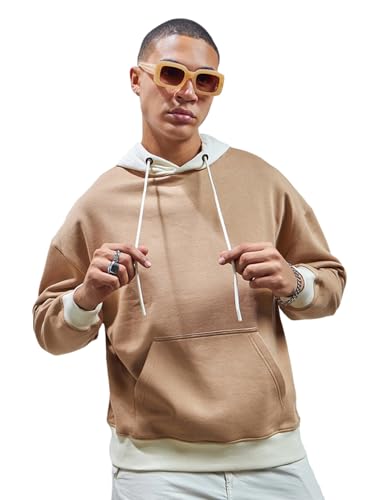 Image of Bewakoof Men's Fleece Oversized Fit Hoodies | Bewakoof Heavy Duty 1.0 | Hoodie for Men Winter Wear