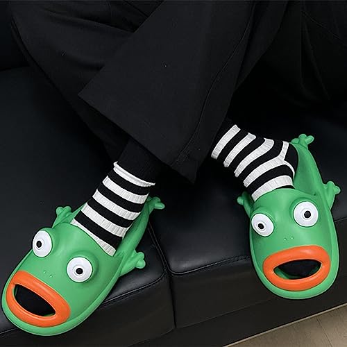 Hauioe Frog Flip Flops - Couple Beach Slippers, Bath Shoes, Non-Slip Fish Slipper, Summer Funny Slides4