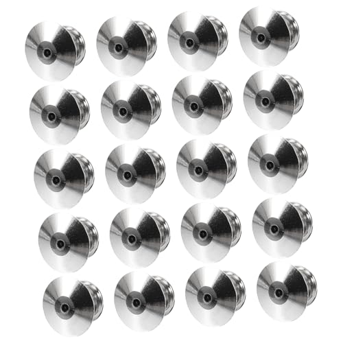 Cabilock 20 Piezas Pin de Bloqueo Plano de Cobre para Broches Sujetadores Metálicos para Manualidades y Uso Diario Reemplazo Seguro para Insignias y Etiquetas