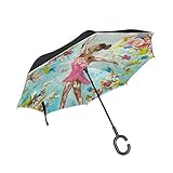 Dimension: Deckeldurchmesser: 42,5 Zoll; Regenschirmrippen: 43,3 Zoll; geschlossene Länge: 31,5 Zoll; Abdeckung: 48,8 Zoll; Gewicht: 525 g