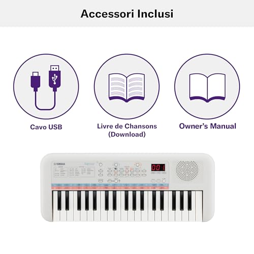 Yamaha Digital Keyboard Remie PSS-E30 Tastiera Digitale Per Bambini Portabile - 7