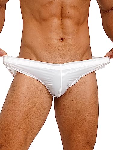 Men's PVC Wetlook Bikini Swimwear Board Surf Short Trunks Contour Pouch Tangas Swimsuit4