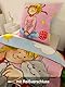 Conni Bettwäsche 135x200 80x80 Kissen-Bezug [mit extra Beutel] 100% Baumwolle Bettbezug mit Reißverschluss | Kinder-Bettwäsche Mädchen Conni und Kater Mau Conni Geschenk ÖKO TEX Standard