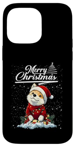 Merry Christmas Akita Santa Hat Dog Lovers Xmas �X�}�z�P�[�X iPhone 14 Pro Max �p