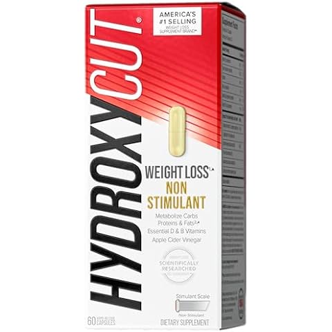 Hydroxycut Pro Clinical Non-Stimulant Weight Loss Supplement with Apple Cider Vinegar, 60 Capsule Cover