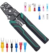 Twidec/Wire Crimper Tool with Stripper Cutter,Multifunctional Crimping Pliers Terminal Pliers for...