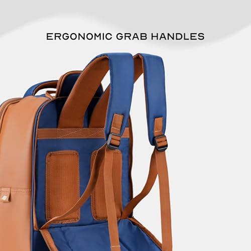 Image of THE ASSEMBLY Laptop Roller Backpack for Men & Women | Convertible Travel Backpack with Wheels | Water-Resistant Polyester Weekender & Office Bag