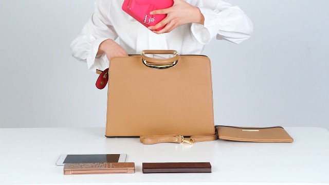 Bolso de mano femenino con billetera a juego miniatura 7