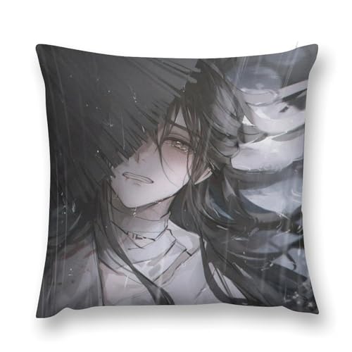 天官賜福 (58) 枕カバー ぬいぐるみ枕カバー 枕 お昼寝枕 アニメグッズ 部屋飾り スクエア枕 隠しファスナー シンプルで柔らかい 抗菌防臭 四季寝具 可愛くておしゃれ 16 "x16 "