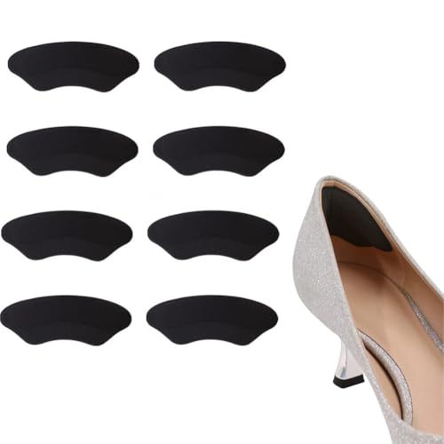 Kissof 4 pares de almohadillas autoadhesivas para el talón, almohadillas para zapatos para reparación de agujeros de zapatos, almohadillas para el talón para evitar el desgaste del talón y resbalones,