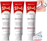 -6 Ultra Whitening Zahnpasta – 120 G Pro-biotics Bright White Zahnpasta, Zahnpasta Zur Tiefenreinigung Und Mundpflege Für Frischen Atem, Zahnpasta -6 Brightening, 3 Stück