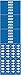 Brady 7016-3C, 93385 Self-Sticking Vinyl Pipe Marker, (Pack of 50 Cards)