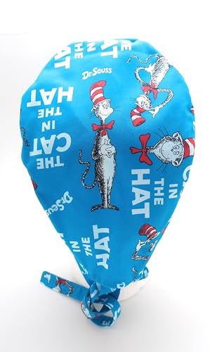 Scrub Hat Cat Story Book Kids Fun Cotton Fabric Cap Do-Rag Skull Multi Color3