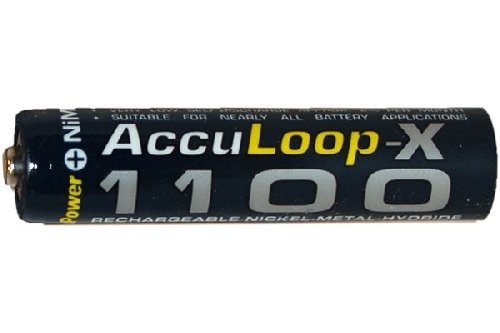 4 x AAA AccuPower AccuLoop-X NiMH Batteries (1100 mAh)