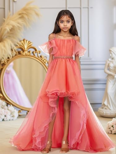 LTW Pageant Dress for Girls Organza Quinceanera Dress Rhinestones Flower Girl Dresses3