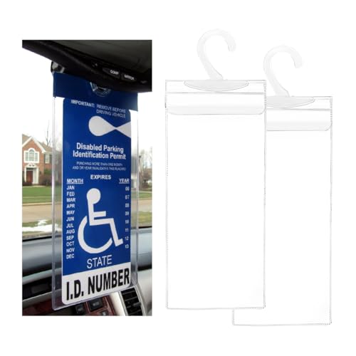 Gasedin 2 PCS Handicap Placard Holder, 11.6'×5' Ultra...