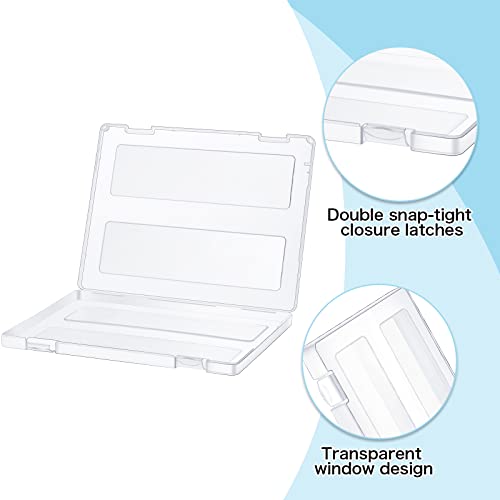 A4 File Box Paper Photo Storage Box A4 Portable Project Case Clear Plastic Document Magazine Organizer Box For Office School Supplies Accessories 12.52 X 9.5 X 0.95 Inch (10 Pieces) #TOP4
