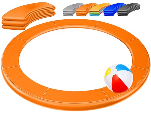 KESSER - Cubierta de borde para cama elástica de 305 cm de diámetro, 30 cm de ancho, 100% resistente a los rayos UV, resistente a los desgarros, incluye pelota de playa, color rojo
