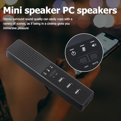 Mini altavoz de computadora USB con efecto estéreo para oficina 6
