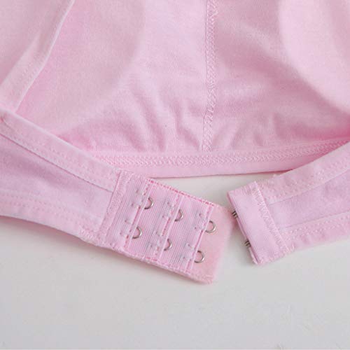 Teen Girls Anti-Exposure Seamless Bras Training Bra Comfy Camisole with Adjustable Strap, Pull-on Design Workout Everyday Bra3