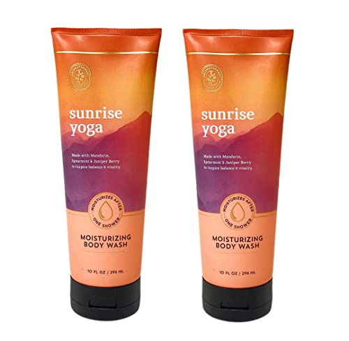 Bath & Body Works Aromatherapy Sunrise Yoga 2 Pack Moisturizing Body Wash Gift Set - 10 fl oz / 296 mL each