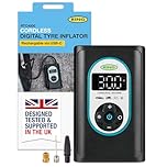 RING TYREINFLATE GO 4 Cordless Digital Tyre Inflator Air Compressor: Rechargeable & Powerful - Measures in PSI, BAR & kPA
