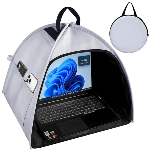 HoYiXi Universal Foldable Laptop Sun Shade & Privacy Shield -Fits