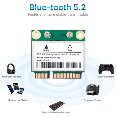 Tarjeta WiFi 6 RTL8852BE para solucionar problemas de conexión y cortes de internet en Windows 11 2