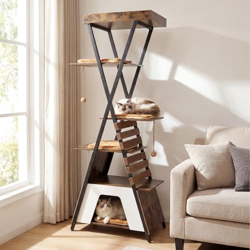 Árbol para Gatos Moderno Multi-Niveles 73 Pulgadas PETSITE miniatura 2