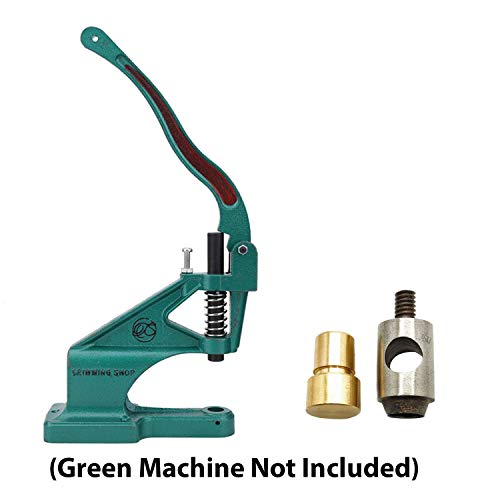 Trimming Shop 4mm Hole Cutting Die Gold Base for Universal Green Hand Press Machine Fixing and Fastening Clothes, Fabrics - Image 3