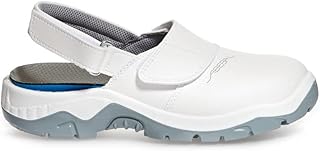 Zueco de seguridad ABEBA 2120 SB, suela de PU antideslizante, color blanco, talla 45