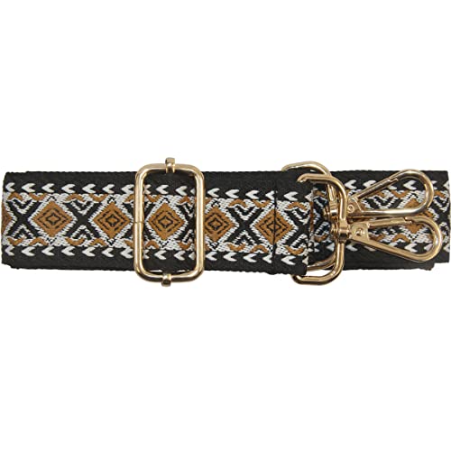 Image of Duwi Wide Handbag&Purse Strap Jacquard Woven Guitar Style Multicolor Replacement Strap Canvas Adjustable Crossbody Bag Strap