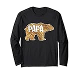 Photo Gallery papa bear cheetah, stampa leopardata, regalo per papà maglia a manica Photo Gallery papa bear cheetah, stampa leopardata, regalo per papà maglia a manica