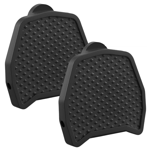 Placa de Pedal Compatible con Shimano SPD-SL sin Clip, No Se Requieren Cuñas, Convertidor de Pedales Automáticos a Planos, Ligero y Antideslizante, Instalación Rápida y Sencilla(2 Piezas)