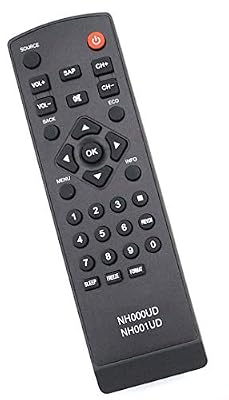 NH000UD NH001UD Remote Control Compatible with Emerson Sylvania LC320EM2 RLC320EM LC320EM1 CLC320EM2F CLC401EM2F LC190EM1 LC190EM2 LC220EM1 LC220EM2 LC260EM1 LC260EM2 LC260EM2A
