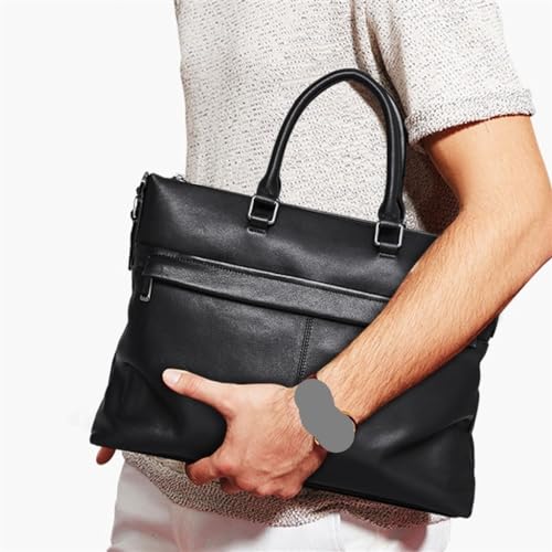 Men's Bags Leather Men's Handbags Cowhide Computer Bag 15.6 Inch Business Large Capacity Briefcase Crossbody Bag3