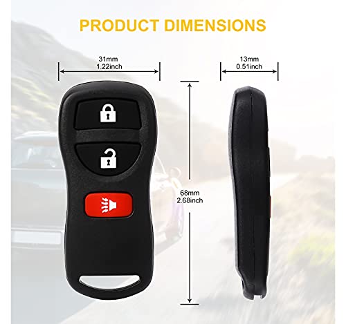 image for Pilida Keyless Entry Remote Control: Car Key Fob Compatible with Infin