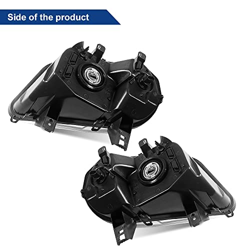 Boardroad Headlights Assembly Fit For 2006-2011 Chevy Hhr Replacement Chrome Housing Amber Reflector Driver And Passenger Side #TOP4