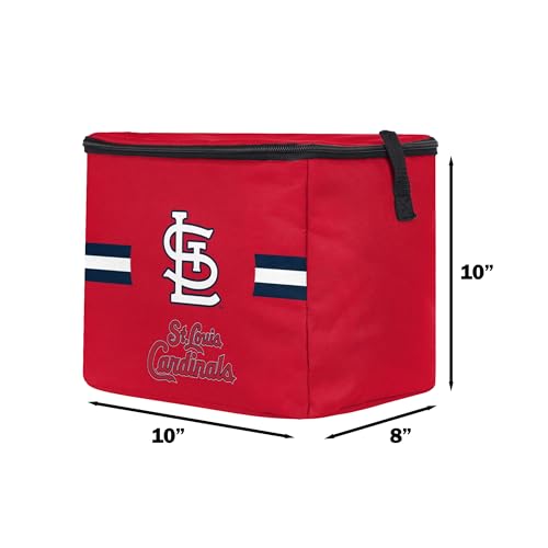 Image of FOCO MLB Officially Licensed Primary Logo Team Stripe 6 or 12 Pack Soft Insulated Game Day Baseball Lunch Tote Cooler
