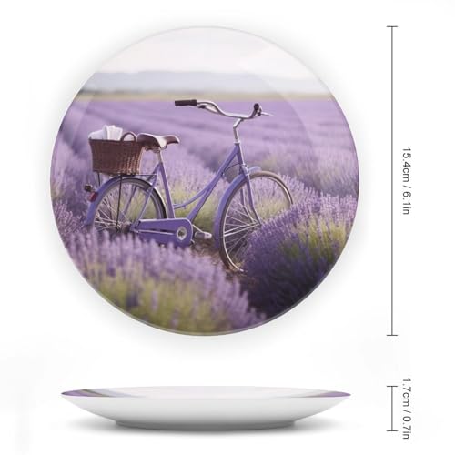Plato decorativo Bone China 6 pulgadas blanco de cerámica miniatura 2