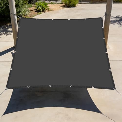 Voile d'ombrage anti-UV avec oeillets toile sable 1.2 x 6.5 m