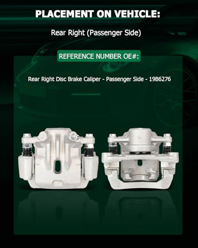 Image of SCITOO 19B6276 Rear Right Disc Brake Caliper Assembly w /Bracket for Subaru for Legacy 2010-2012 2014,for Subaru for Outback 2010-2012
