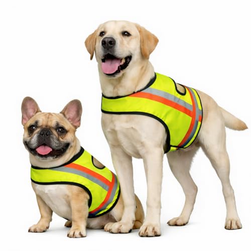 Miyake Reflective Dog Vest Hi-Vis Fluorescent Yellow S