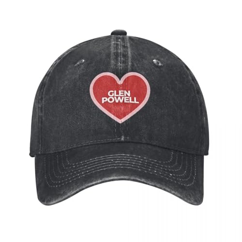Casquette I Heart Glen Powell pour se protéger du soleil avec un style rétro unique